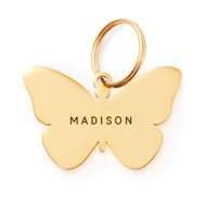 Butterfly pet ID tag from The Foggy Dog