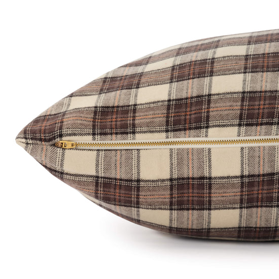 Chestnut Plaid Flannel Dog Bed from The Foggy Dog