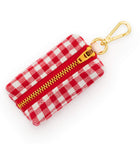 Red Gingham Waste Bag Holder