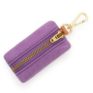 Violet Waxed Canvas Waste Bag Dispenser from The Foggy Dog