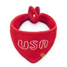 Red USA Knit Dog Bandana