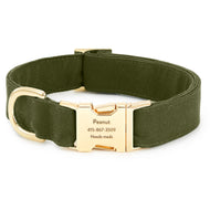 Olive Dog Collar from The Foggy Dog