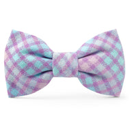 Sorbet Plaid Flannel Dog Bow Tie from The Foggy Dog