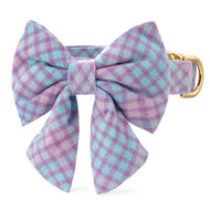 Sorbet Plaid Flannel Lady Bow Collar from The Foggy Dog