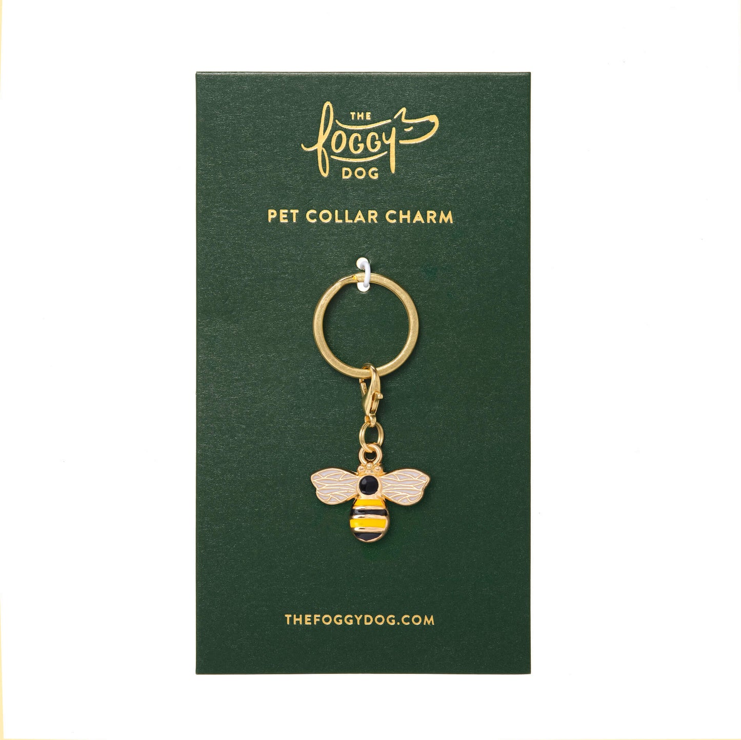 Honey Bee Collar Charm from The Foggy Dog