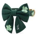 Clover Embroidered Lady Bow Collar