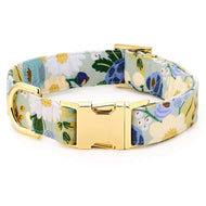 Rifle Paper Co. x TFD Vintage Blossom Dog Collar from The Foggy Dog
