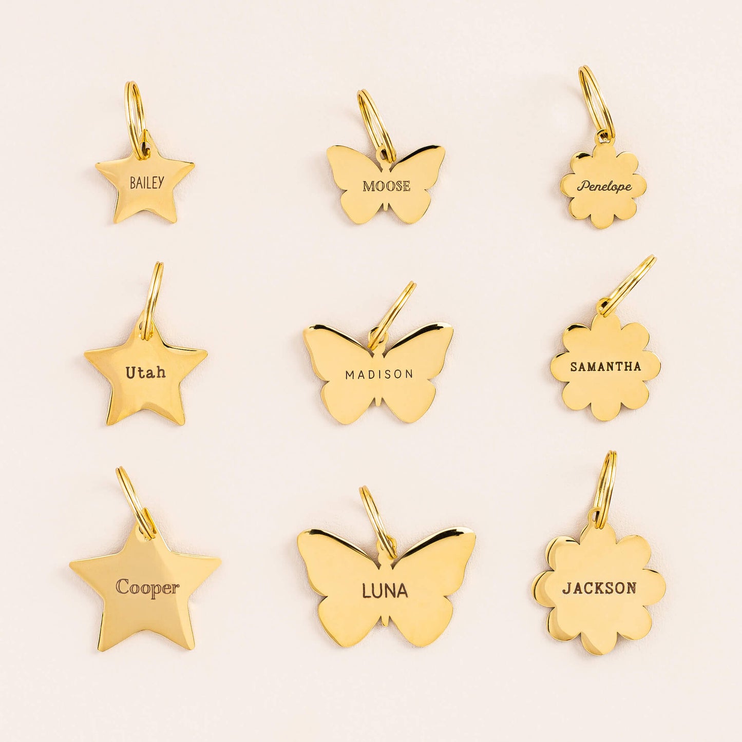 Flower Pet ID Tag