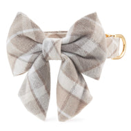 Andover Plaid Flannel Lady Bow Collar from The Foggy Dog