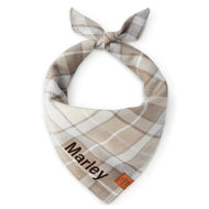 Andover Plaid Flannel Dog Bandana from The Foggy Dog