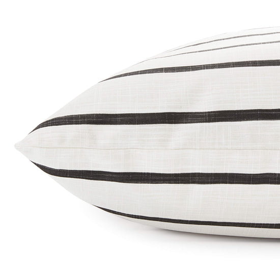 Modern Stripe Charcoal Dog Bed from The Foggy Dog