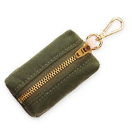 Olive Waxed Canvas Waste Bag Dispenser from The Foggy Dog