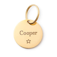 Circle with star icon pet ID tag from The Foggy Dog