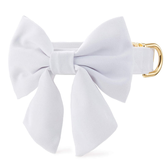 White Lady Bow Collar from The Foggy Dog