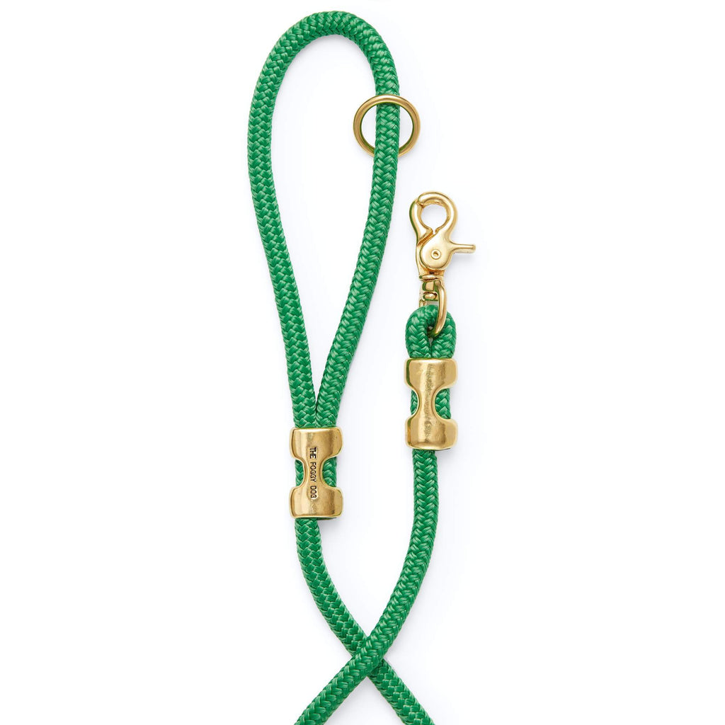 Grass Green Marine Rope Dog Leash The Foggy Dog