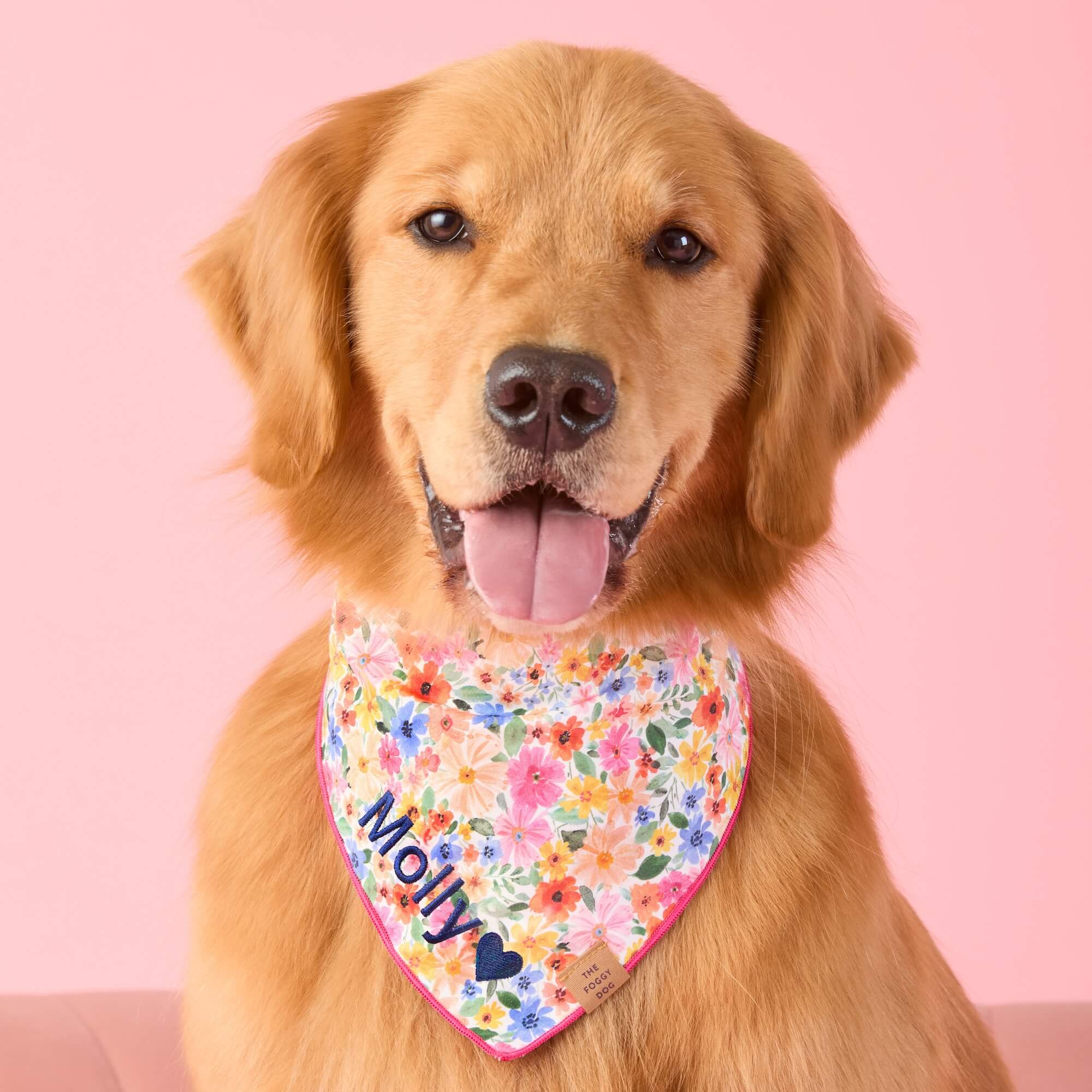 Circle Pet ID Tag: Wildflowers – The Foggy Dog