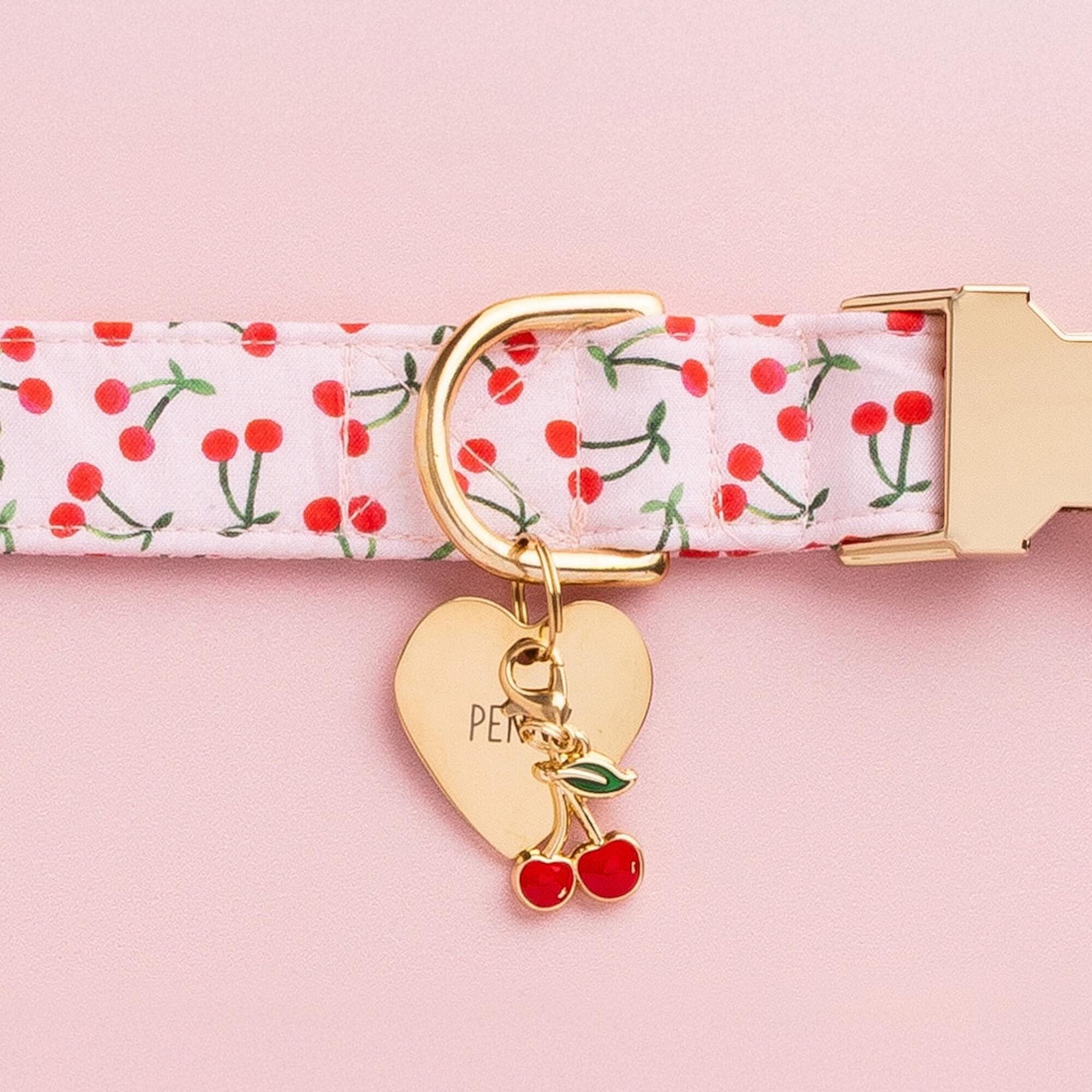 Cherries Collar Charm – The Foggy Dog