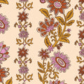 Blockprint Floral Dog Collar