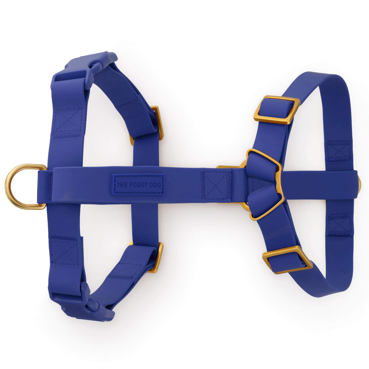 Active Flex Dog Harness - With Handle (M/L), Azure from The Foggy Dog