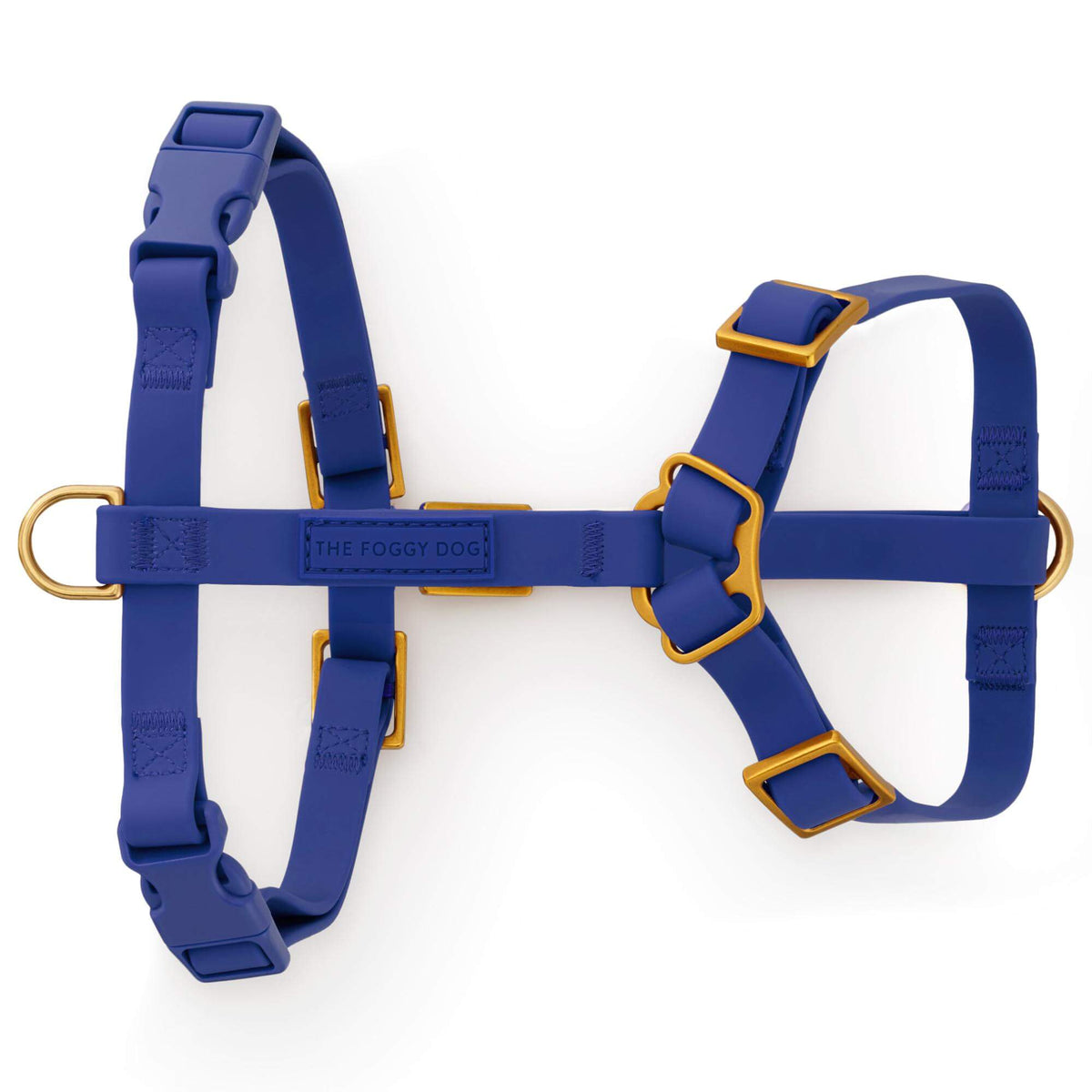 Active Flex Dog Harness - No Handle (XS/S), Azure from The Foggy Dog