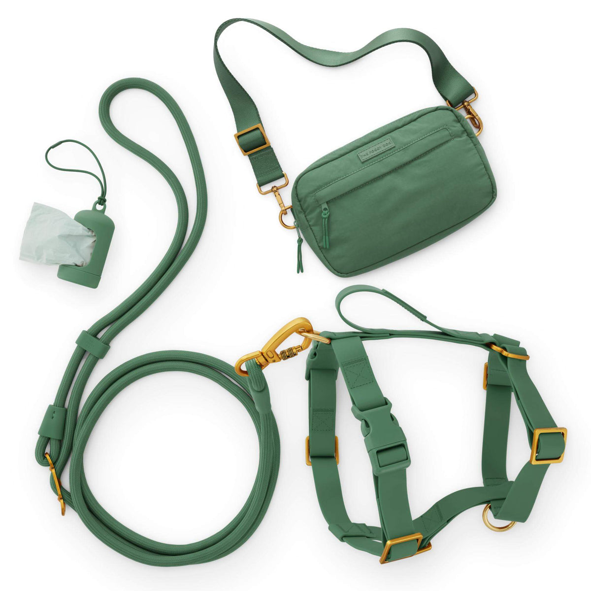 Active Adventure Harness Walk Set - With Handle (M/L), Fern from The Foggy Dog
