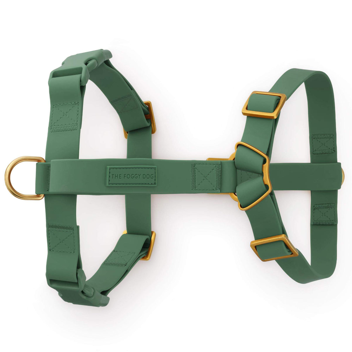 Active Flex Dog Harness - With Handle (M/L), Fern from The Foggy Dog