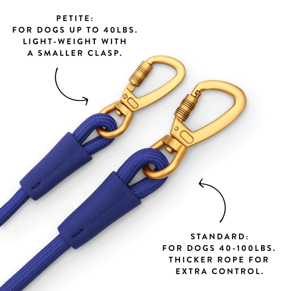 Active Hands-Free Dog Leash, Azure from The Foggy Dog