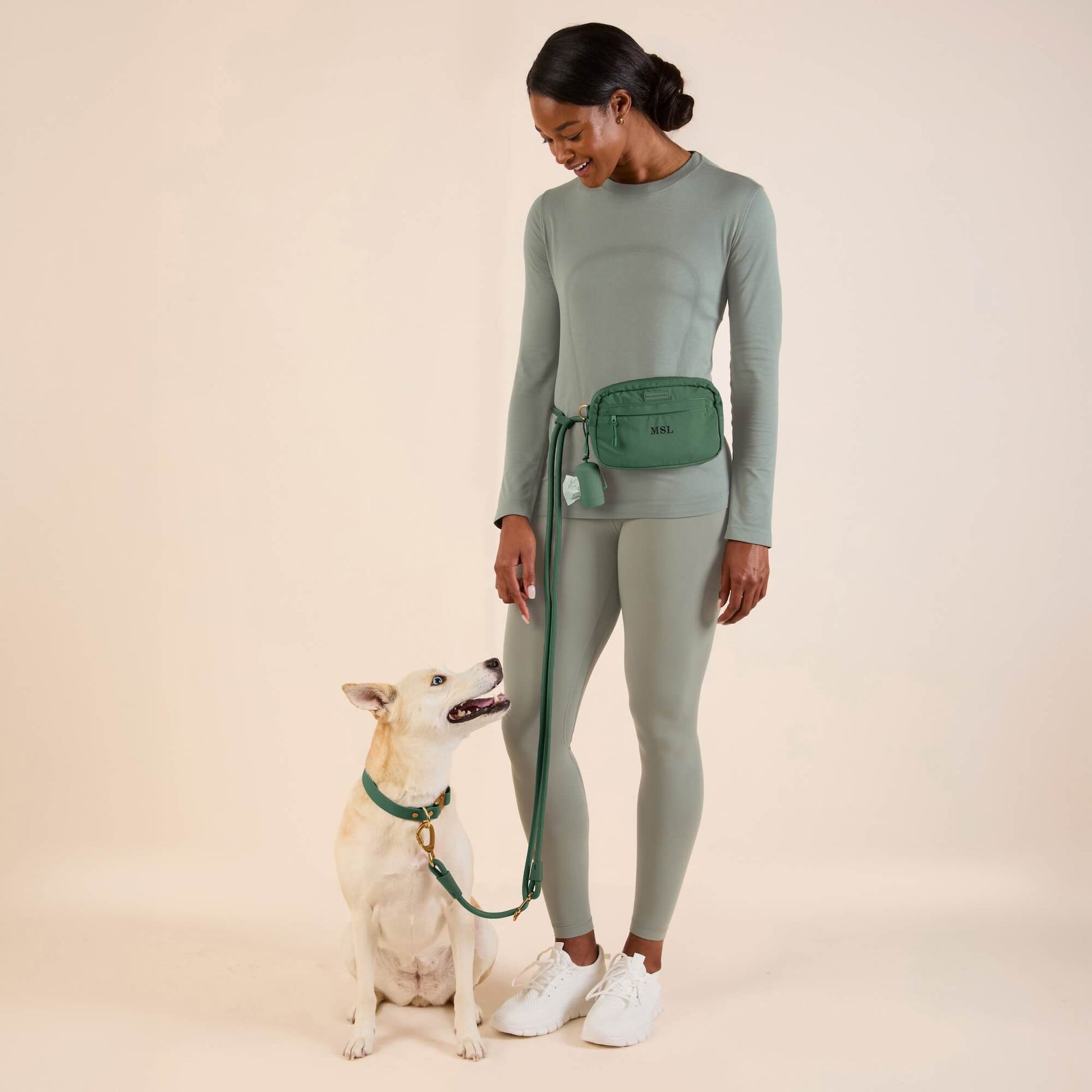 #Kaia (45lbs) in a Medium collar and Standard leash