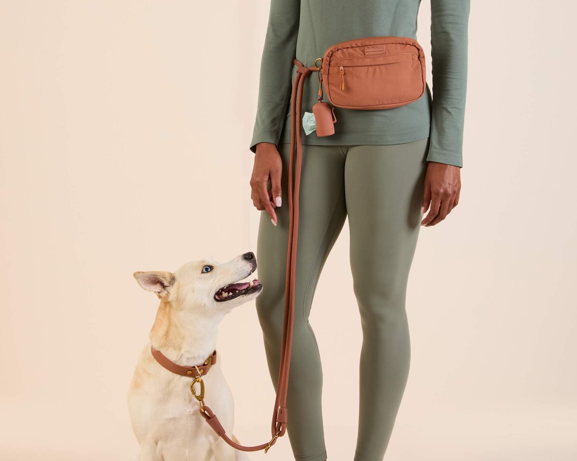 Active Hands-Free Dog Leash, Saddle from Active by The Foggy Dog