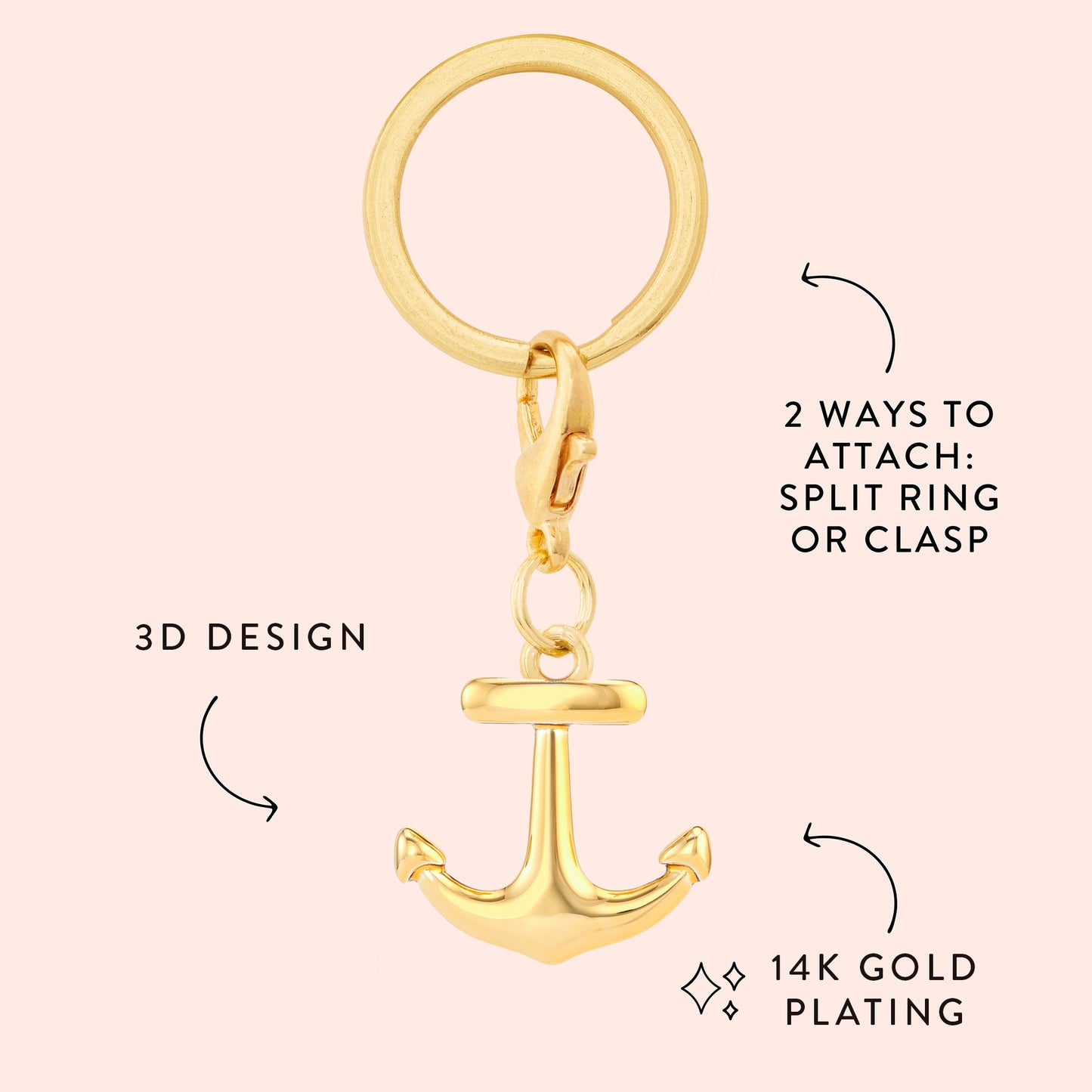 Anchor Collar Charm from The Foggy Dog