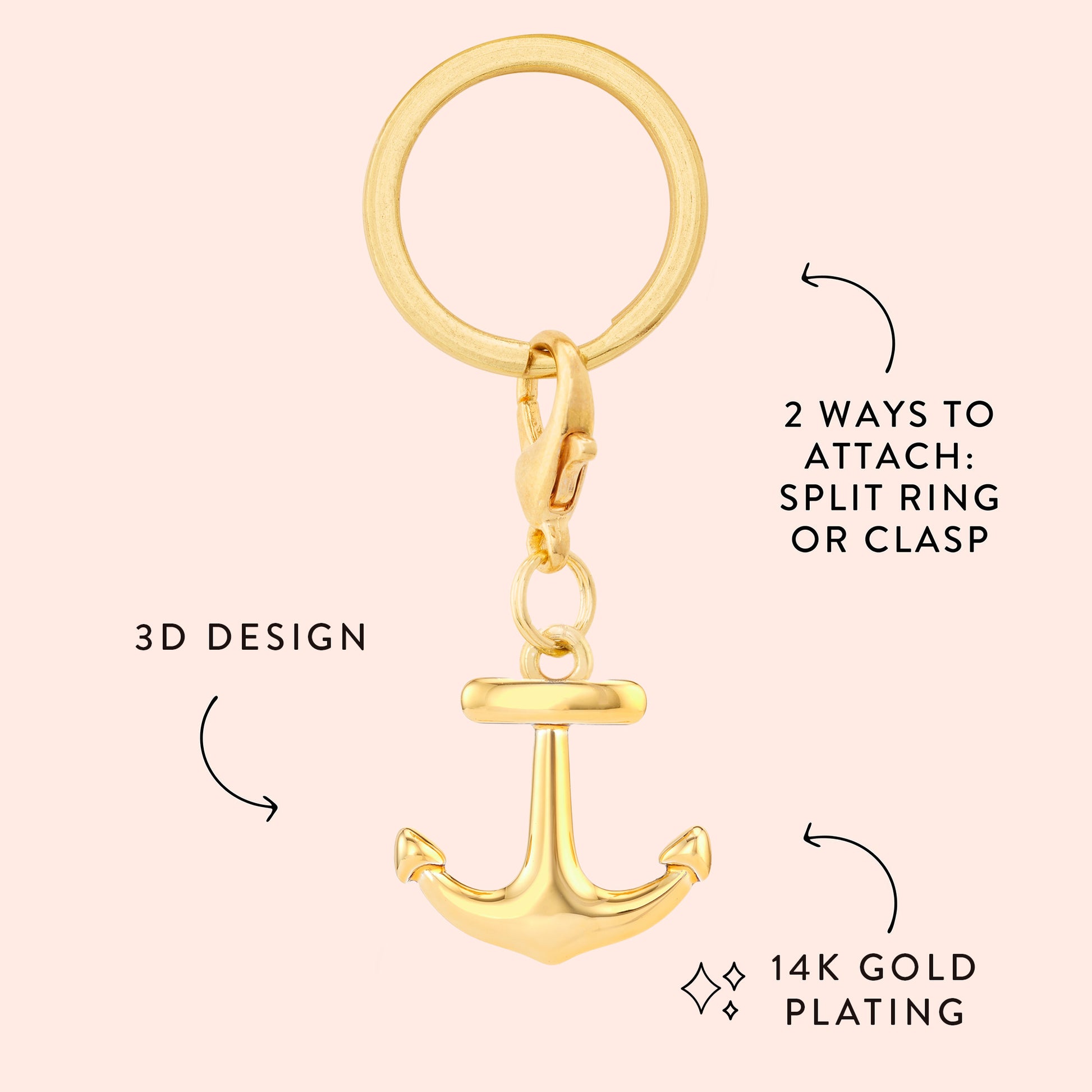 Anchor Collar Charm from The Foggy Dog