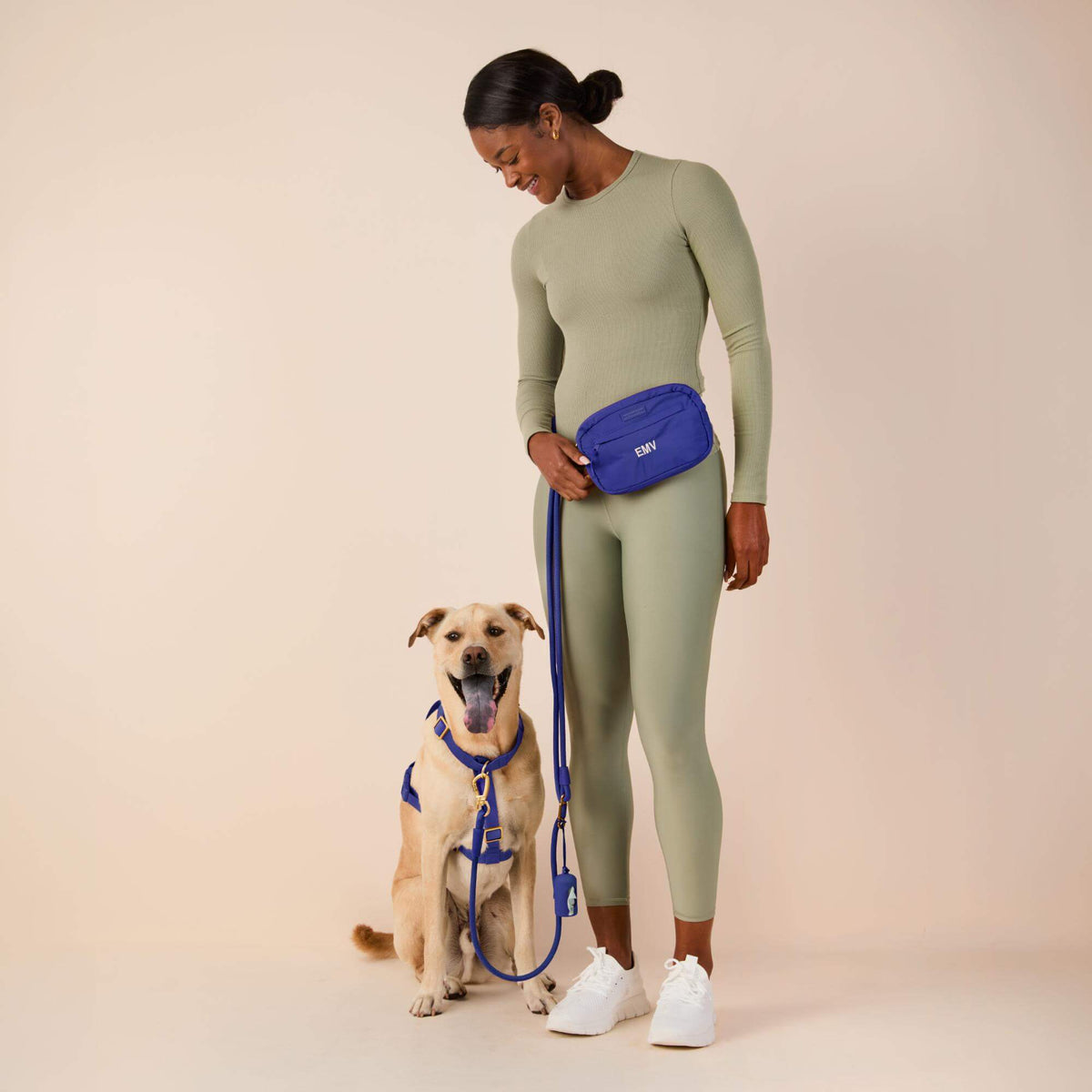 #Luffy (60lbs) in a Large harness and Standard leash