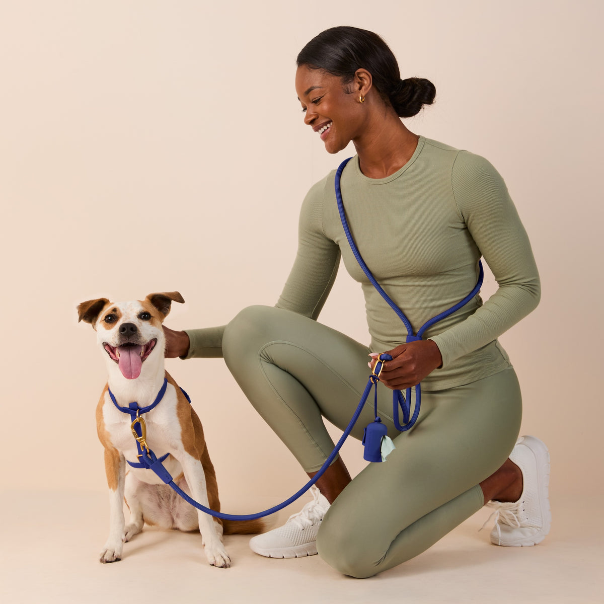 #Sadie (50lbs) in a Small harness and Standard leash