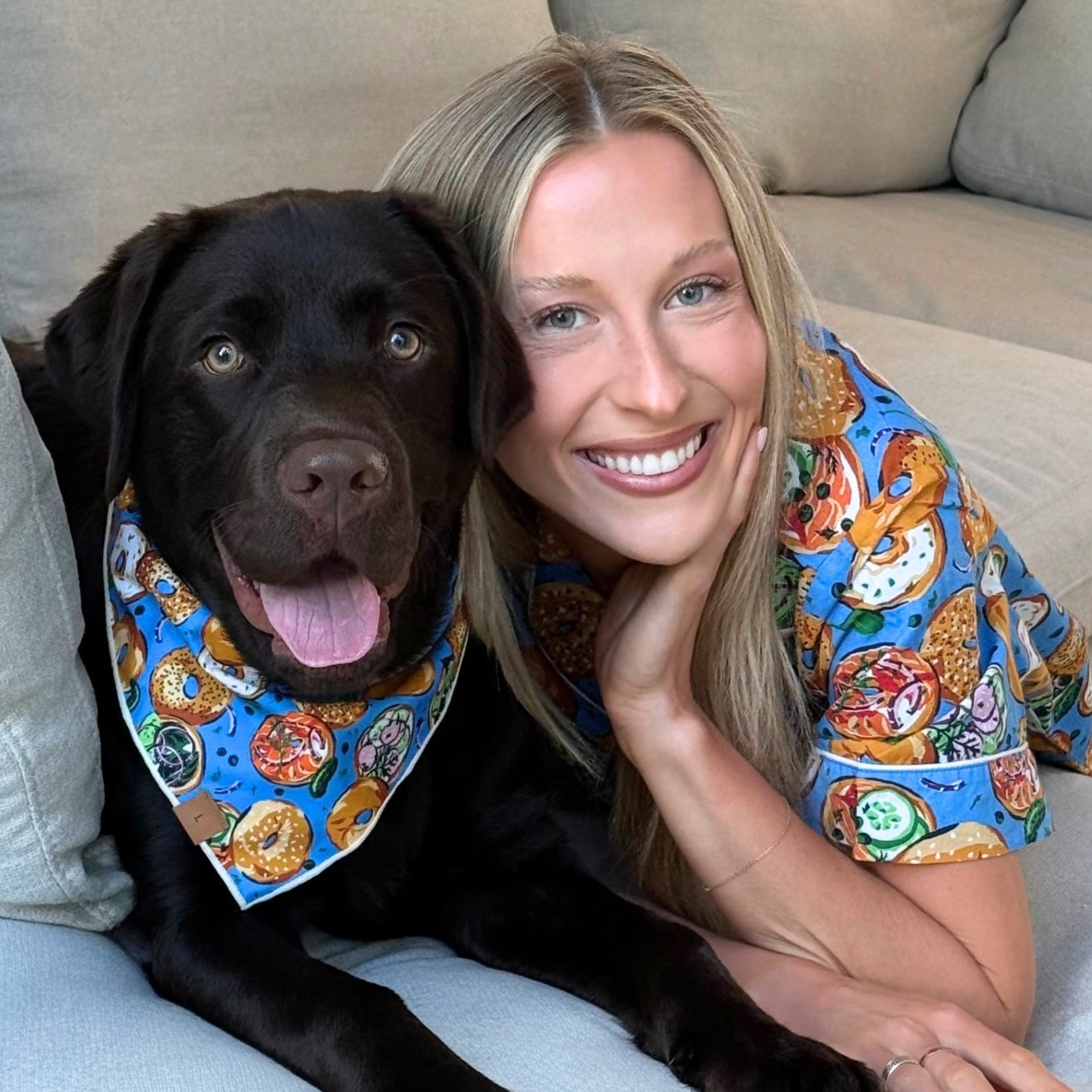 Printfresh x TFD Bagels & Schmear Mom + Dog Matching Gift Set