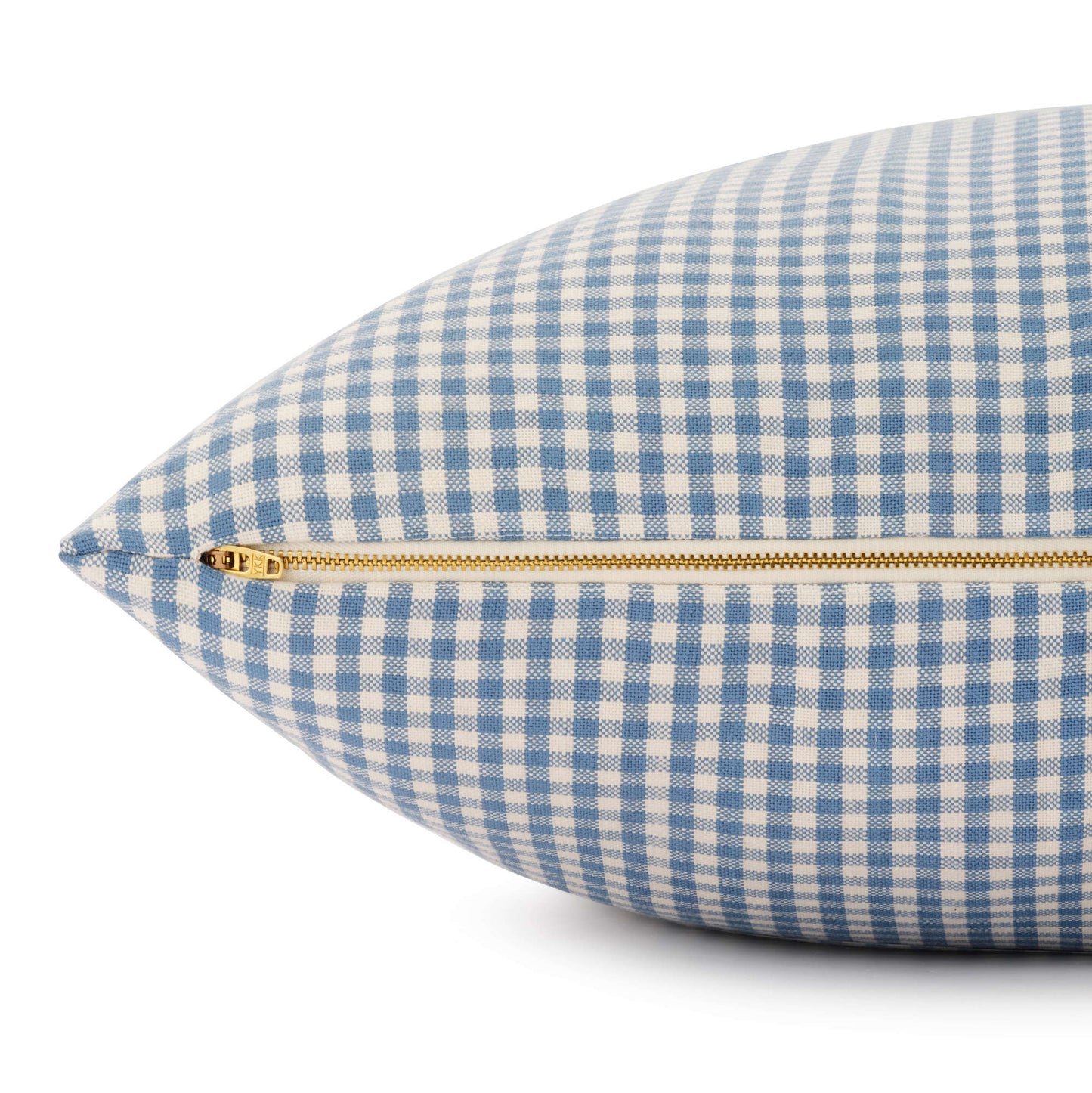 Draper James x TFD Cloud Blue Gingham Dog Bed from The Foggy Dog