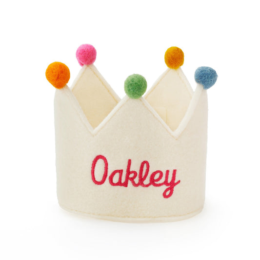 Ivory Dog Birthday Crown from The Foggy Dog