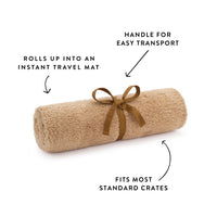Latte Sherpa Dog Travel Mat from The Foggy Dog