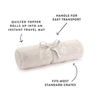 Natural Faux Fur Bolster Dog Bed from The Foggy Dog