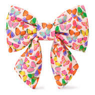 Bright Butterflies Lady Dog Bow from The Foggy Dog