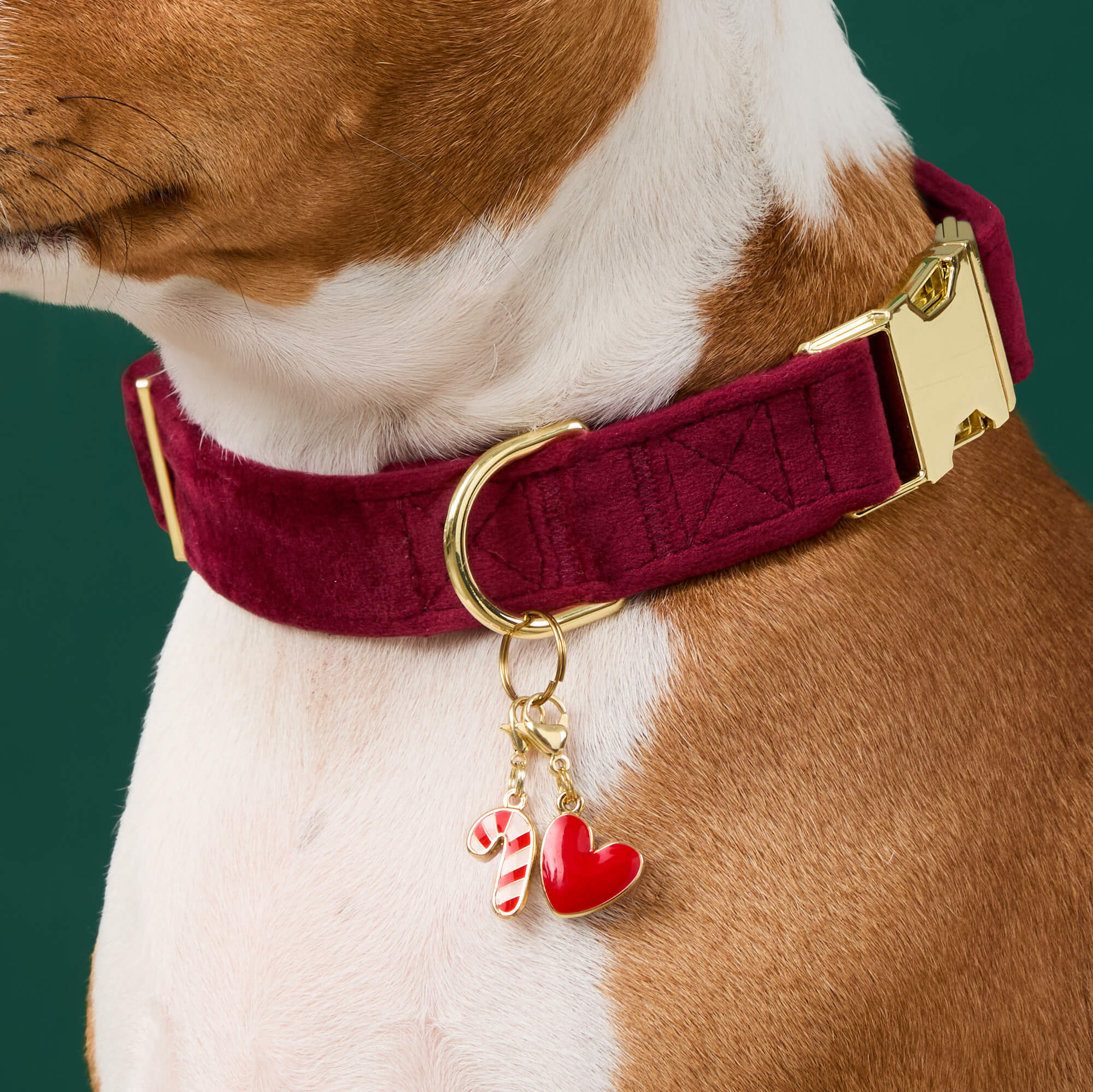 Red Heart Collar Charm – The Foggy Dog