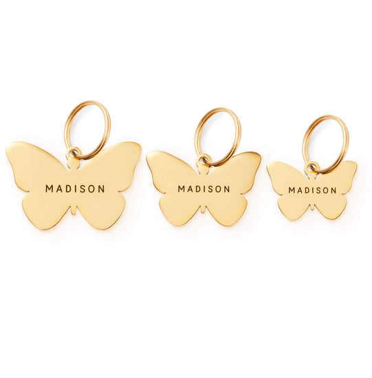 Butterfly Pet ID Tag