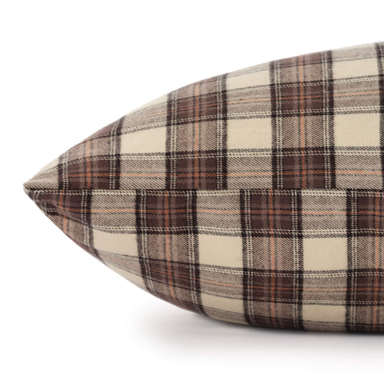 Chestnut Plaid Flannel Dog Bed