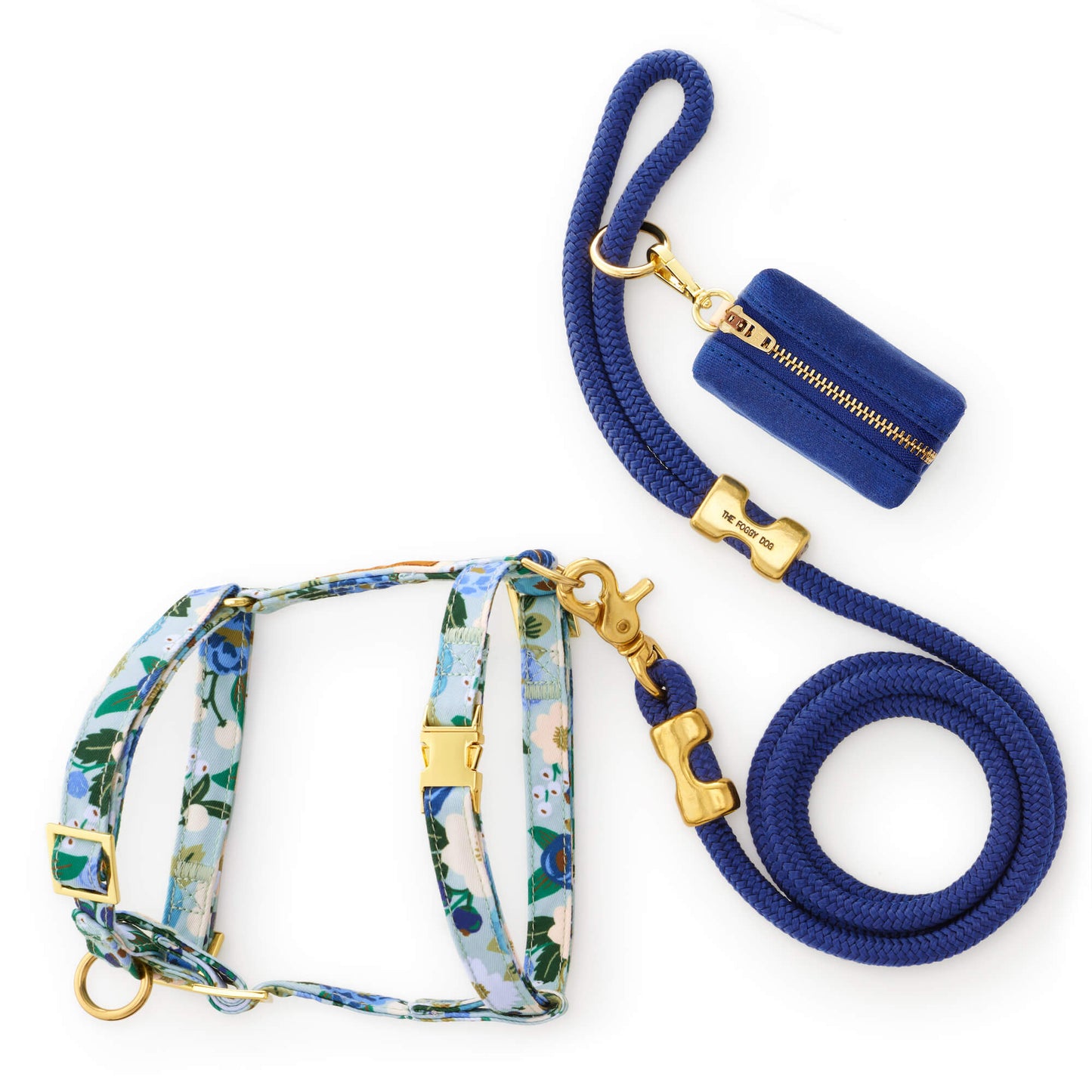 Rifle Paper Co. x TFD Vintage Blossom Harness Walk Set from The Foggy Dog