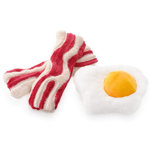 Bacon and Egg Interactive Toy Set from The Foggy Dog