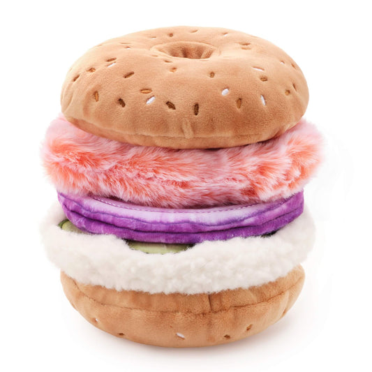 Bagel and Lox Interactive Snuffle Dog Toy from The Foggy Dog