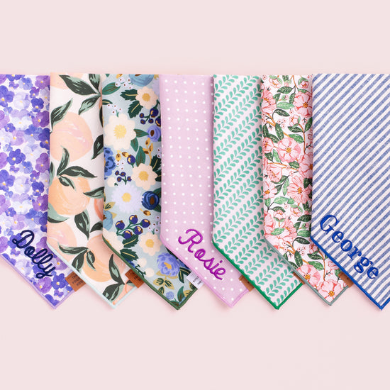 Rifle Paper Co. x TFD Vintage Blossom Dog Bandana from The Foggy Dog