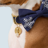 Snowflake Charm and Circle ID Tag from The Foggy Dog