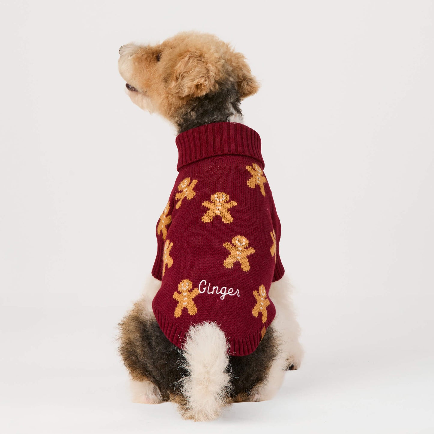 Gingerbread Man Dog Sweater