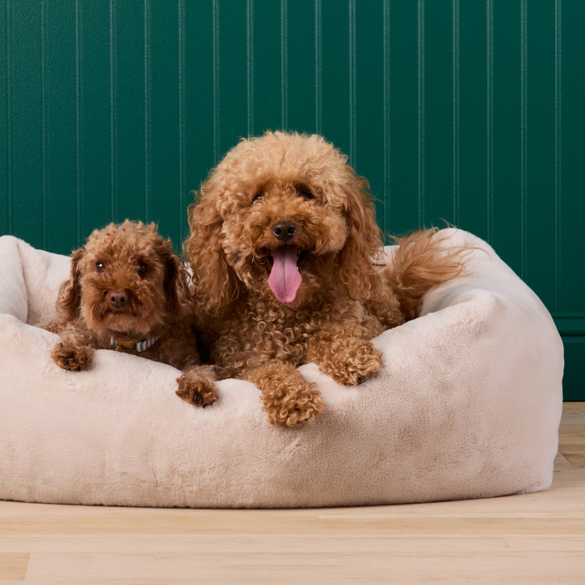 Natural Recycled Faux Fur Bolster Dog Bed – The Foggy Dog