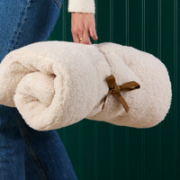 Ivory Sherpa Travel Mat from The Foggy Dog